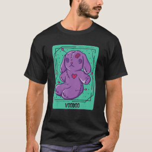 Voodoo Bunny Tarot Kaart Mystische Kaarten occult T-shirt