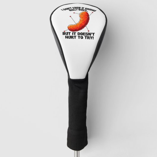 Voodoo Cheese Puff - Anti Trump-grap Golfheadcover (Voorkant)