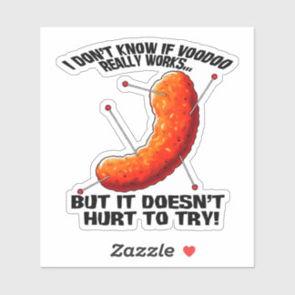 Voodoo Cheese Puff - Anti Trump-grap Sticker