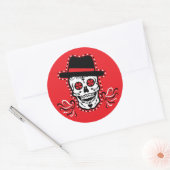 VooDoo Cookers (rood) Ronde Sticker (Envelop)