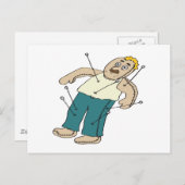 Voodoo Doll Briefkaart (Voorkant / Achterkant)