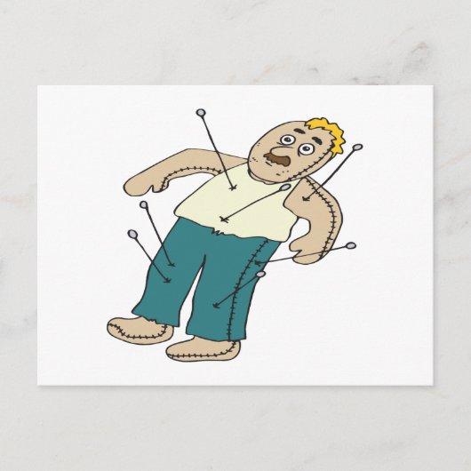 Voodoo Doll Briefkaart (Voorkant)