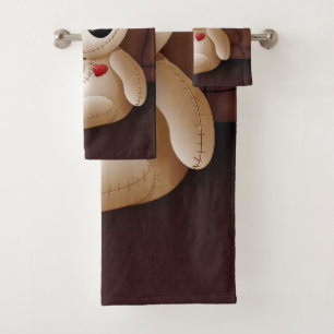 Voodoo Doll Cartoon in Love Bad Handdoek