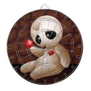 Voodoo Doll Cartoon in Love Dartbord