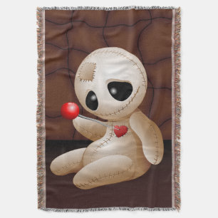 Voodoo Doll Cartoon in Love Deken