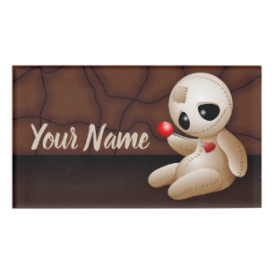 Voodoo Doll Cartoon in Love Naambadge