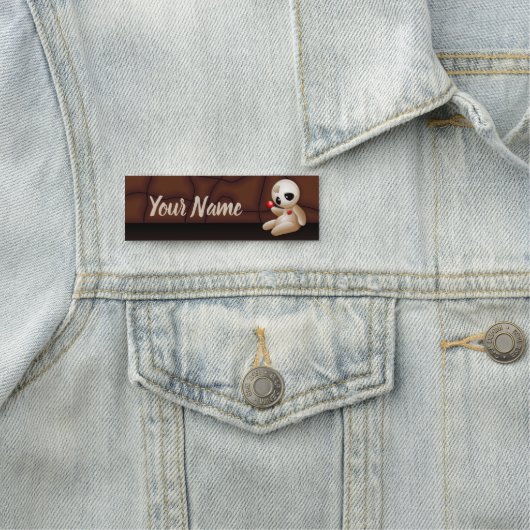 Voodoo Doll Cartoon in Love Naamplaatje (In situ)