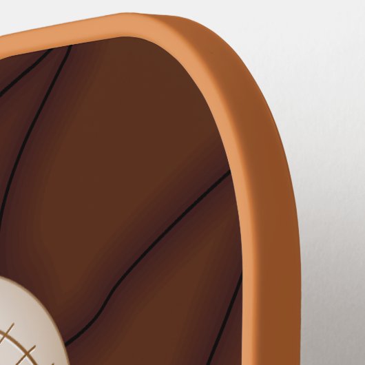 Voodoo Doll Cartoon in Love Pickleball Paddle (Links Detail)