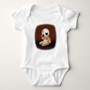 Voodoo Doll Cartoon in Love Romper