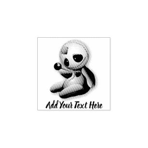 Voodoo Doll Cartoon in Love Rubberstempel