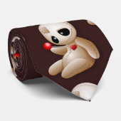 Voodoo Doll Cartoon in Love Stropdas (Opgerold)