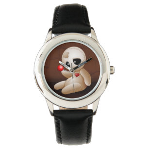 Voodoo Doll Cartoon in Love Watch Horloge