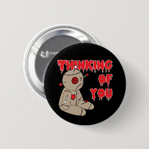 Voodoo Doll Grappig Halloween Horror Ronde Button 5,7 Cm