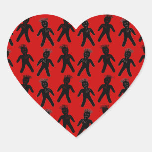 Voodoo Doll Hart Sticker