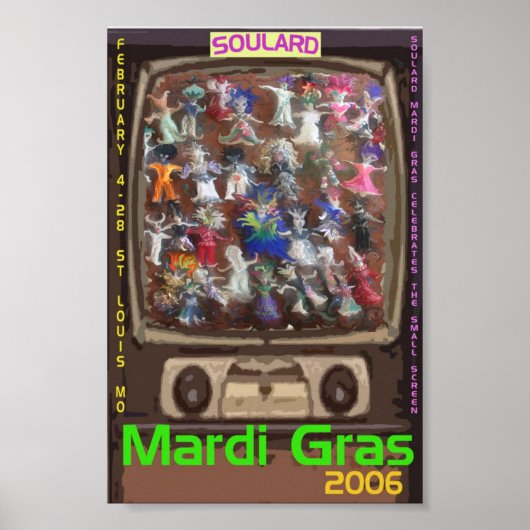 Voodoo Doll Mardi Gras Poster (Voorkant)