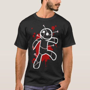 Voodoo Doll op zwart T-shirt