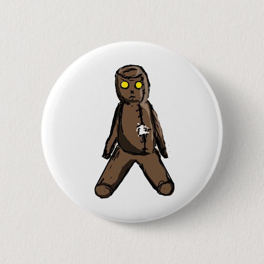 Voodoo Doll Ronde Button 5,7 Cm (Voorkant)
