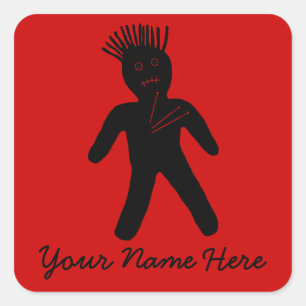 Voodoo Doll Vierkante Sticker