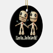 VooDoo Dolls Keramisch Ornament (Rechts)
