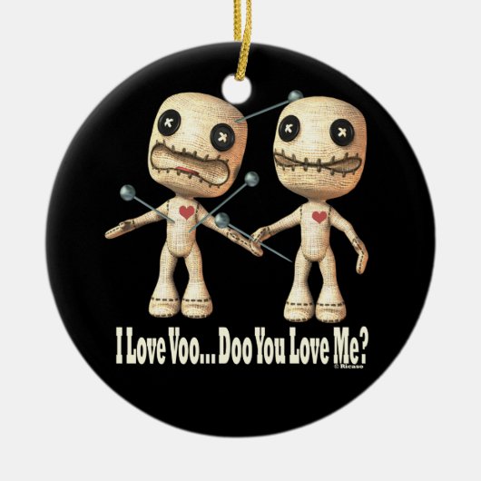 VooDoo Dolls Keramisch Ornament (Voorkant)