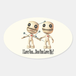 VooDoo Dolls Ovale Sticker