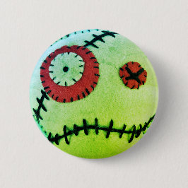 Voodoo Gang Green Ronde Button 5,7 Cm