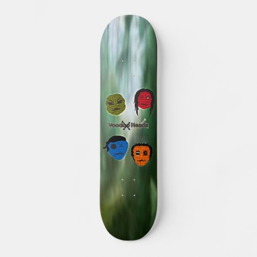 Voodoo Heads ~ Moeras Skateboard (Voorkant)