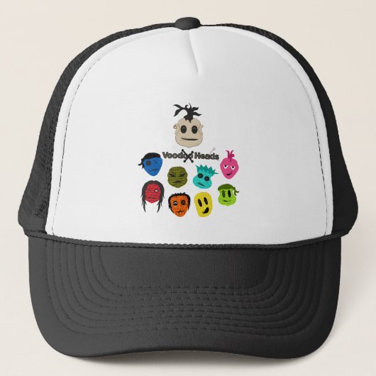 Voodoo-hoofden Trucker Pet (Voorkant)