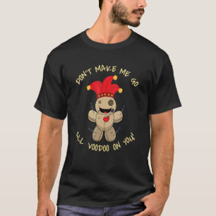 Voodoo, ik voodoo Doll Occult Witchcraft Blac T-shirt