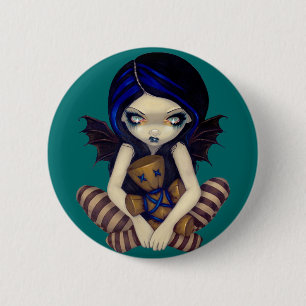 "Voodoo in Blue"-Button Ronde Button 5,7 Cm