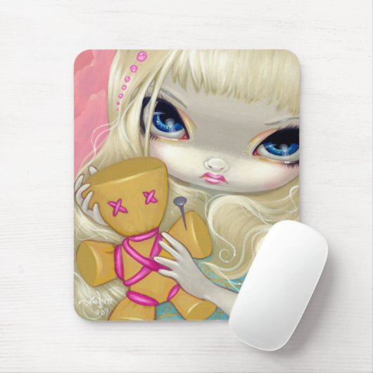 "Voodoo in roze" Mousepad Muismat (Met muis)