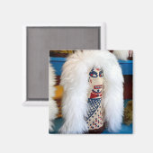 Voodoo Knockdown Doll jeu de carnaval dude Magnet (Recto/Verso)