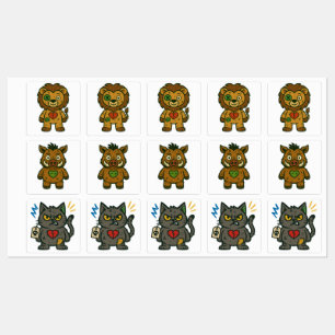 Voodoo Misfits - Sticker Pack van pluche rebellen