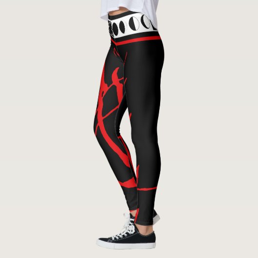 VooDoo Moon Devil Goth Leggings (Gauche)