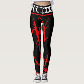 VooDoo Moon Devil Gothic Leggings (Voorkant)