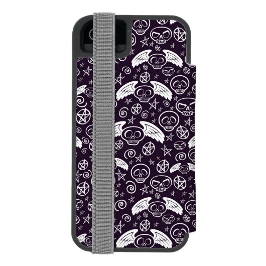 "Voodoo"-patroon Incipio iPhone Portemonnee Hoesje (Agenda Achterkant)