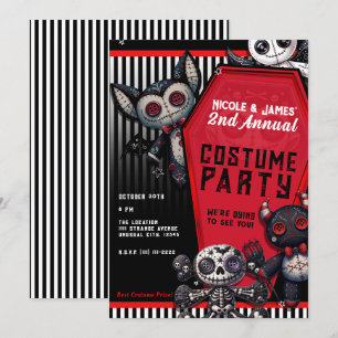 Voodoo Pluche Koffert Halloween Feestje Kaart