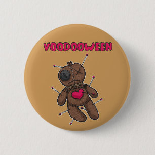 Voodoo Pop - Halloween Speelgoed Ronde Button 5,7 Cm