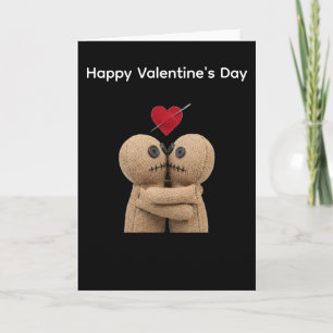Voodoo-poppen Valentijnsdag Kaart