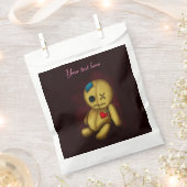 Voodoo Rag Doll met knoppen Patches en pinnen Bedankzakje (Geknipt)