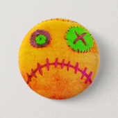 Voodoo Rusted Sinaasappel Ronde Button 5,7 Cm (Voorkant)