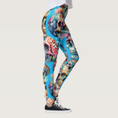 Voodoo schedel legging (Rechts)