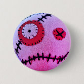 Voodoo Solvent Pink Ronde Button 5,7 Cm (Voorkant)
