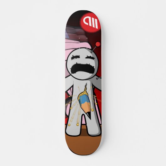Voodoo sterende poppenserie - Pierced! Skateboard (Voorkant)