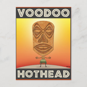 VooDoo Tiki Head Briefkaart