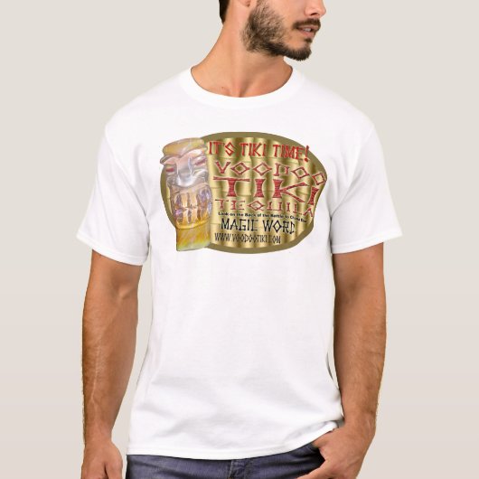 Voodoo Tiki Tequila Het is Tiki Time T-shirt (Voorkant)