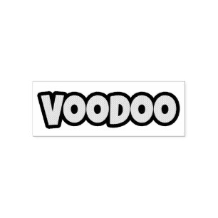 Voodoo Token Custom 2.15 "x 0.78" Stamp Zelfinktende Stempel
