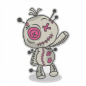 Voodoo Token Extra-Large 14" x 14" Vinyl Sticker (Voorkant)