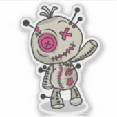 Voodoo Token Extra-Small 3" x 3" Vinyl Stickers (Voorkant)