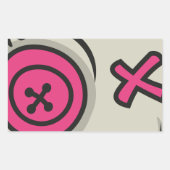 Voodoo Token Rectangle Stickers (Voorkant)